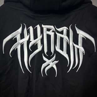 原 北欧新民谣乐队维京森林暗黑摇滚重工街头刺绣连帽拉链卫衣