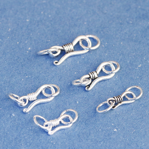 S925纯银复古带圈S扣龙虾扣