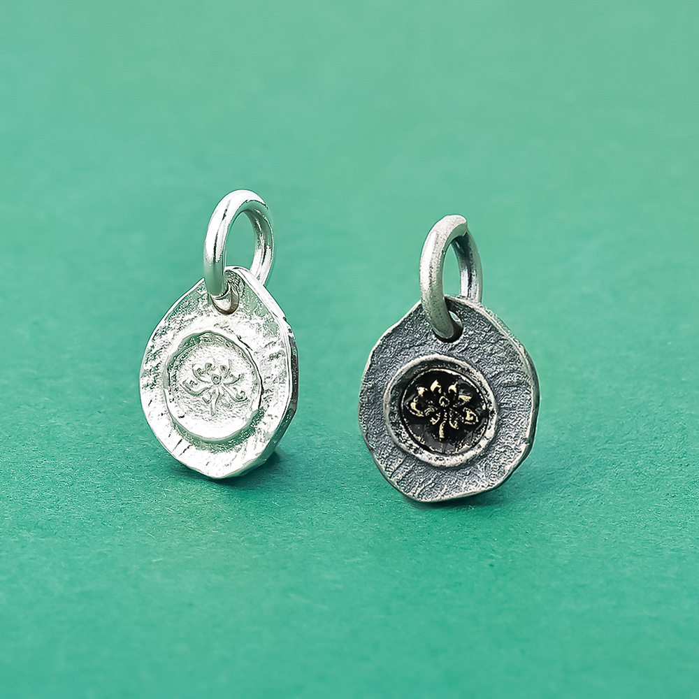 实心S925纯银莲花小吊坠配件藏式文玩串珠DIY手串侧挂吊坠银饰品,饰品/流行首饰/时尚饰品新,其他DIY饰品配件,淘宝优惠券,粉丝福利购,淘宝优惠卷