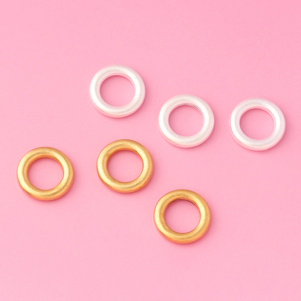 闭口古法银圈s999银哑光平安扣手绳银饰配件材料diy编绳配饰银环