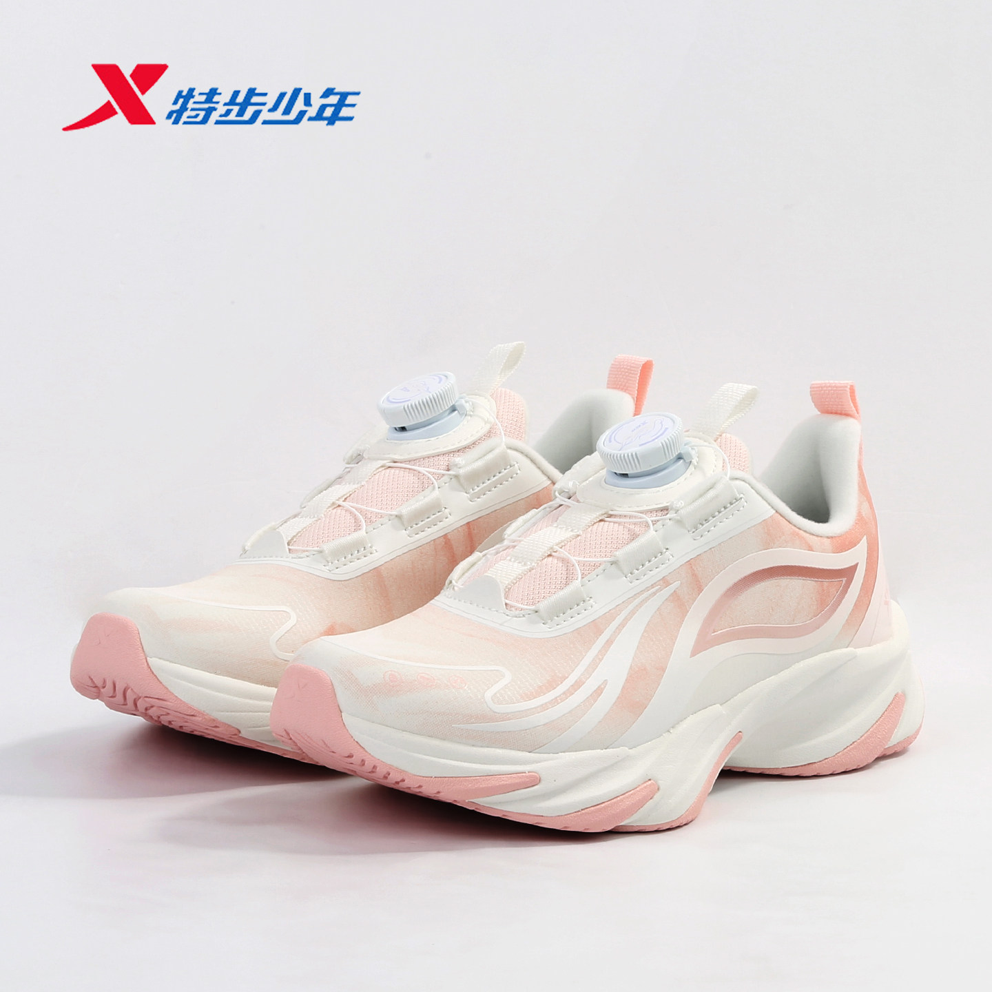 特步儿童火鞋lite2.0运动鞋女冬
