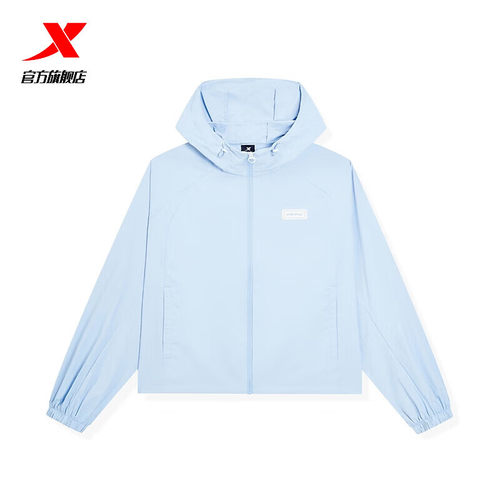 特步风衣女士梭织薄外套2026夏季