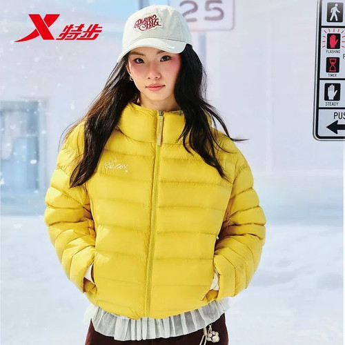 特步XDNA系列轻薄羽绒服女2026冬