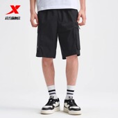 梭织轻薄弹性宽松休闲五分裤 新款 975229990316 男2025夏季 特步短裤