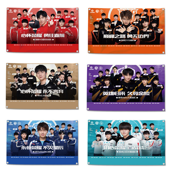 AG超玩会DYG RNG.M挂布KPL电竞CF粉丝应援周边手幅装饰挂毯海报