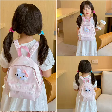 儿童小书包卡通可爱印花女孩背包超轻研学双肩包幼儿园宝宝小包包
