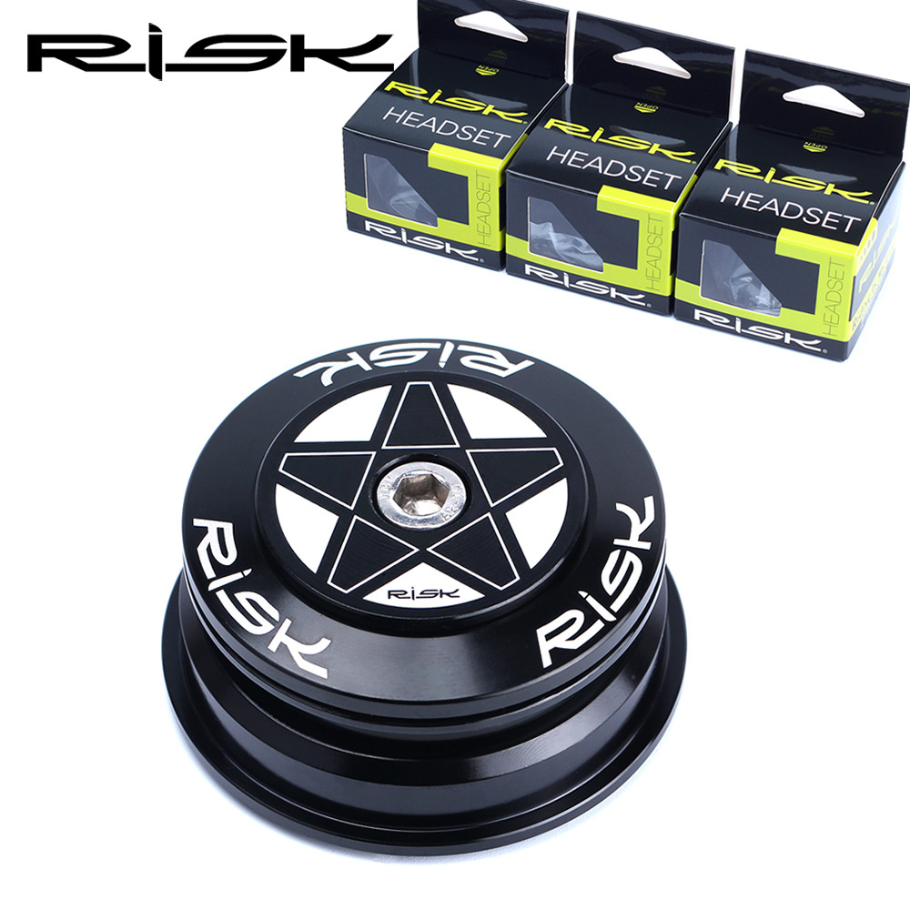 RISK山地车44-55/56mm椎管碗组直管转换28.6直管前叉培林轴承腕组