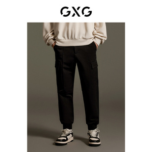 23秋季 休闲长裤 品GEX10212783 黑色宽松工装 GXG男装