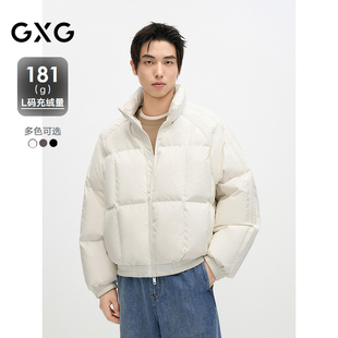 2024冬季 面包服 款 美式 G24DY24013 多色三防羽绒服男短款 GXG男装