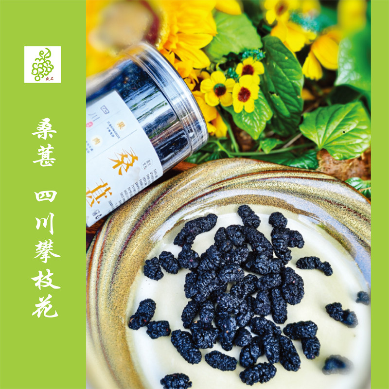 特大桑葚干即食免洗无沙泡茶零食200克 四川攀枝花