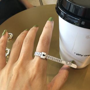 尺碼 簡(jiǎn)易測(cè)量圈手寸圈 美碼 JollyMolly戒指測(cè)量帶