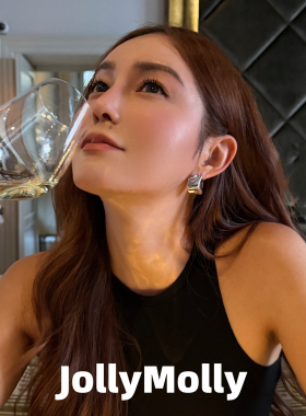 JollyMolly925银叶片耳钉轻奢