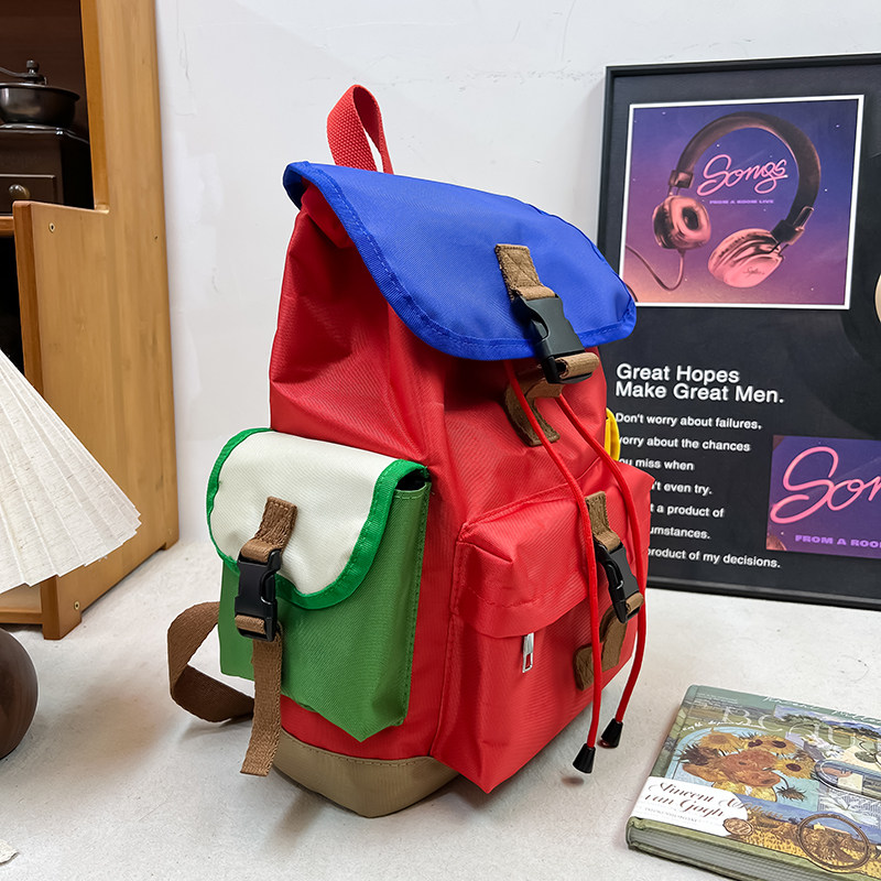 户外儿童包登山背包撞色书包小学生轻便补课外出游多巴胺双肩包潮,玩具/童车/益智/积木/模型,书包,淘宝优惠券,粉丝福利购,淘宝优惠卷