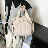 大容量妈咪包时尚 百搭休闲婴儿车挂包亲子外出收纳便携宝妈双肩包