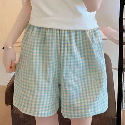 ins云朵棉睡裤卡通可爱夏季短裤新款薄款宽松休闲家居可外穿遛弯