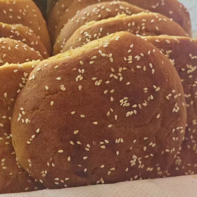 正宗张家口特产传统老式糖饼胡麻油纯手工混糖饼月饼无馅红糖饼