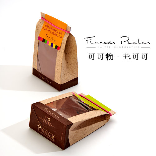 法国进口Pralus 普鲁斯热可可黑巧克力可可粉朱古力冲饮零食烘焙
