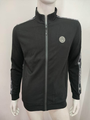 男士秋季款针织运动外套四面弹