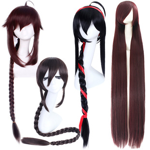 漂流假发Cos假发vocaloid3刀剑春秋 初音乐正绫120cm长辫子动漫假