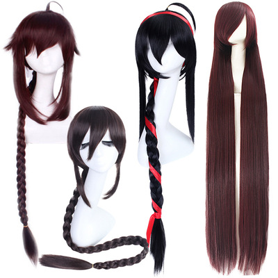 漂流假发Cos假发vocaloid3刀剑春秋 初音乐正绫120cm长辫子动漫假