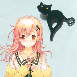 你和她和她的恋爱向日葵cos发夹黑猫发卡头饰君与彼女与彼女之恋