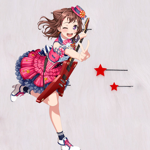 户山香澄cos头饰五角星星发卡夹子BanG Dream！发饰配饰