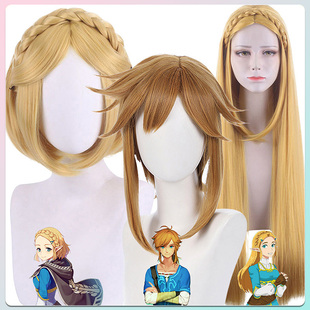 漂流假发塞尔达传说荒野之息王国之泪短发塞尔达公主cos林克假毛