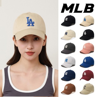韩国正品MLB帽子2026新款软顶大标NY运动LA休闲鸭舌帽棒球帽CP66