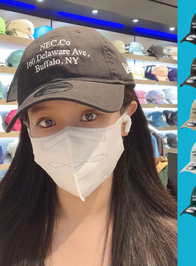 韩国正品NEWERA帽子新款男女棒球帽软顶字母刺绣休闲鸭舌帽防晒