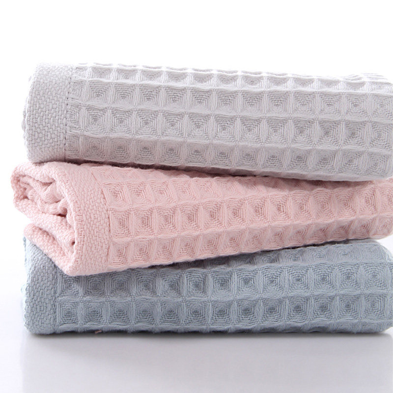 竹之锦 全棉华夫格童巾柔软轻薄速干宝宝洗脸巾家用纯棉纱布吸水