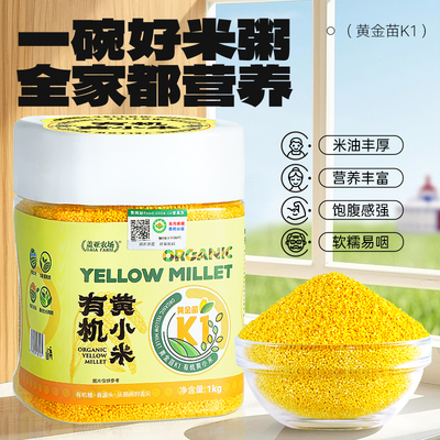 敖汉有机黄小米金苗K1当季新米