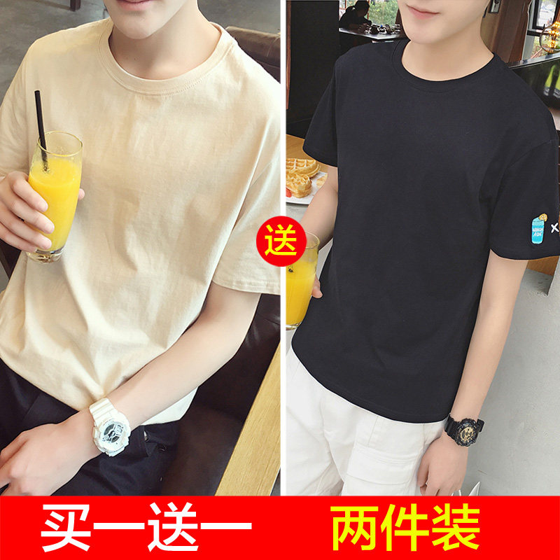 男士短袖t恤2020夏季休閑半袖修身上衣服ins港風潮牌潮流T恤男在類目 男裝, T恤中 - 來自Buy2taobao.com提供專業的淘寶代購服務