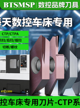 适用海天精工数控车床切槽切断CTP10FL/FLK平口斜口立装切槽刀粒