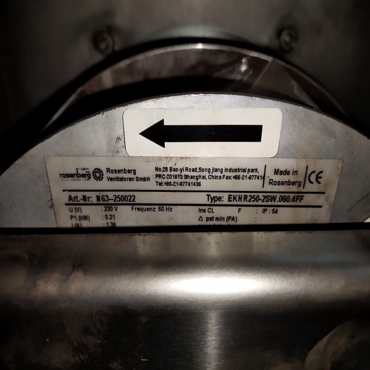 EKHR280-2SW.087.5FA洛森变频器柜顶风机