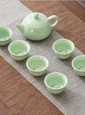 陶瓷全自动小套装配件功夫茶具