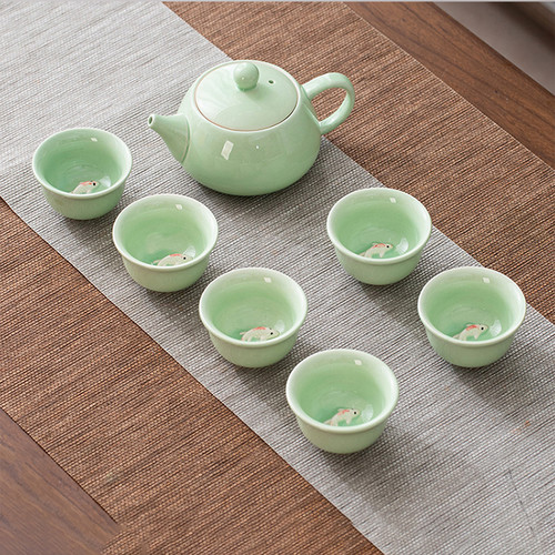 陶瓷全自动小套装配件功夫茶具
