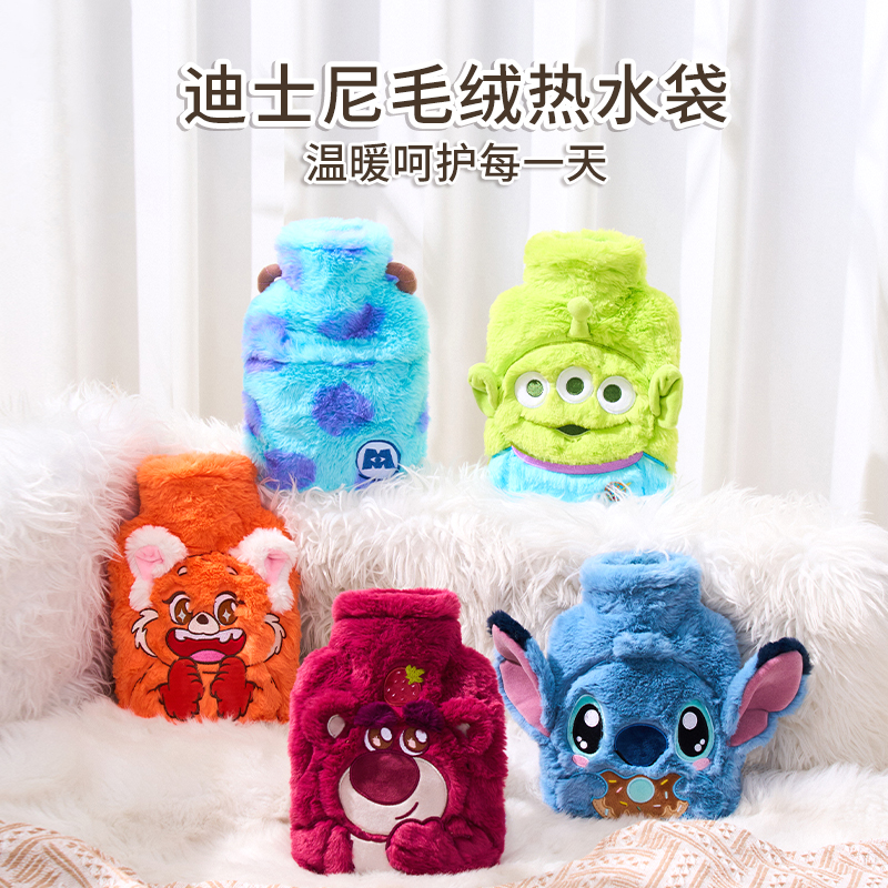 迪士尼草莓熊毛绒热水袋