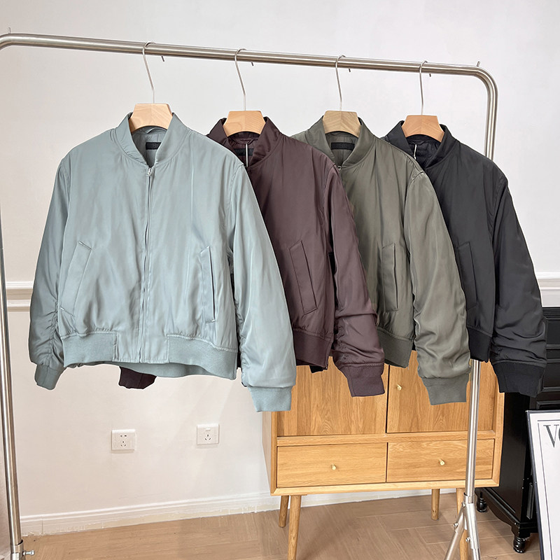 日单女装 飞行员茄克外套夹克 2025春季宽松军旅式立领棒球服上衣