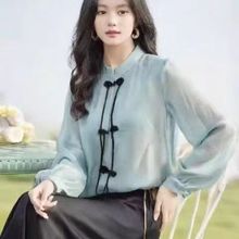 新中式香云纱防晒衬衫女早夏季2025年新款薄款外搭开衫设计感上衣