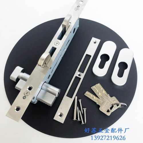 门锁重型移门双钩锁推拉门钩锁