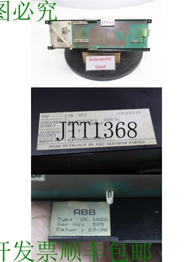 原装供应C 阿尔斯通 SA6607B DK 1822 GJV5650001R0001