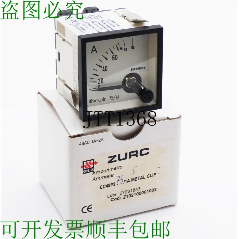 原装供应ZurcEC48P275/1A 75/1A电流表-未使用