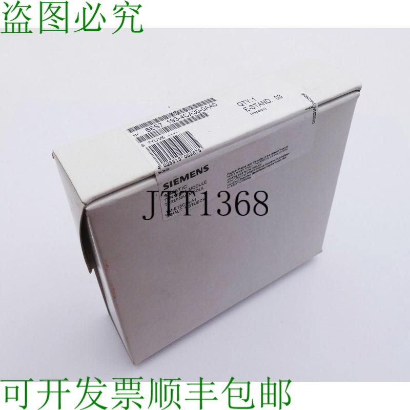原装供应5x Simatic S7 6ES7 193-4CA30-0AA0 E-Stand：03 端子模