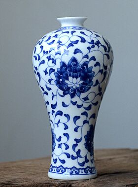 新款陶瓷手绘青花瓷迷你小花瓶