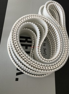 生产高力威四边磨同步带25AT10-1970+3PU白色聚氨酯环形同步带