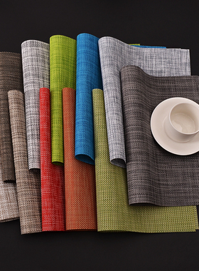 餐垫PVC西餐垫placemat桌垫tablemat隔热垫茶几垫家具垫