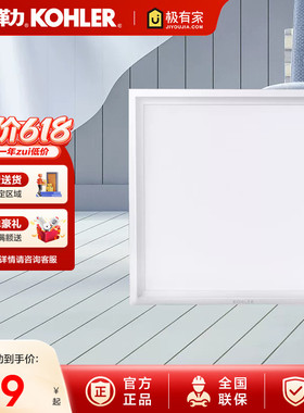 【秒杀】科勒照明平板灯厨房集成吊顶灯led卫生间嵌入式灯24640T