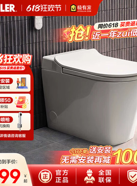 科勒ST30脚感智能马桶一体式全自动感应翻盖冲水家用马桶38009