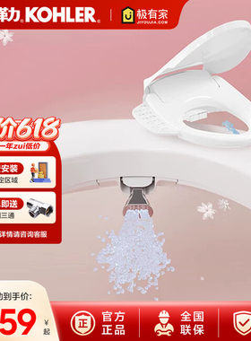 科勒女王座前净柔泉妇洗智能马桶盖妇洗喷管自清洁双管双喷38388