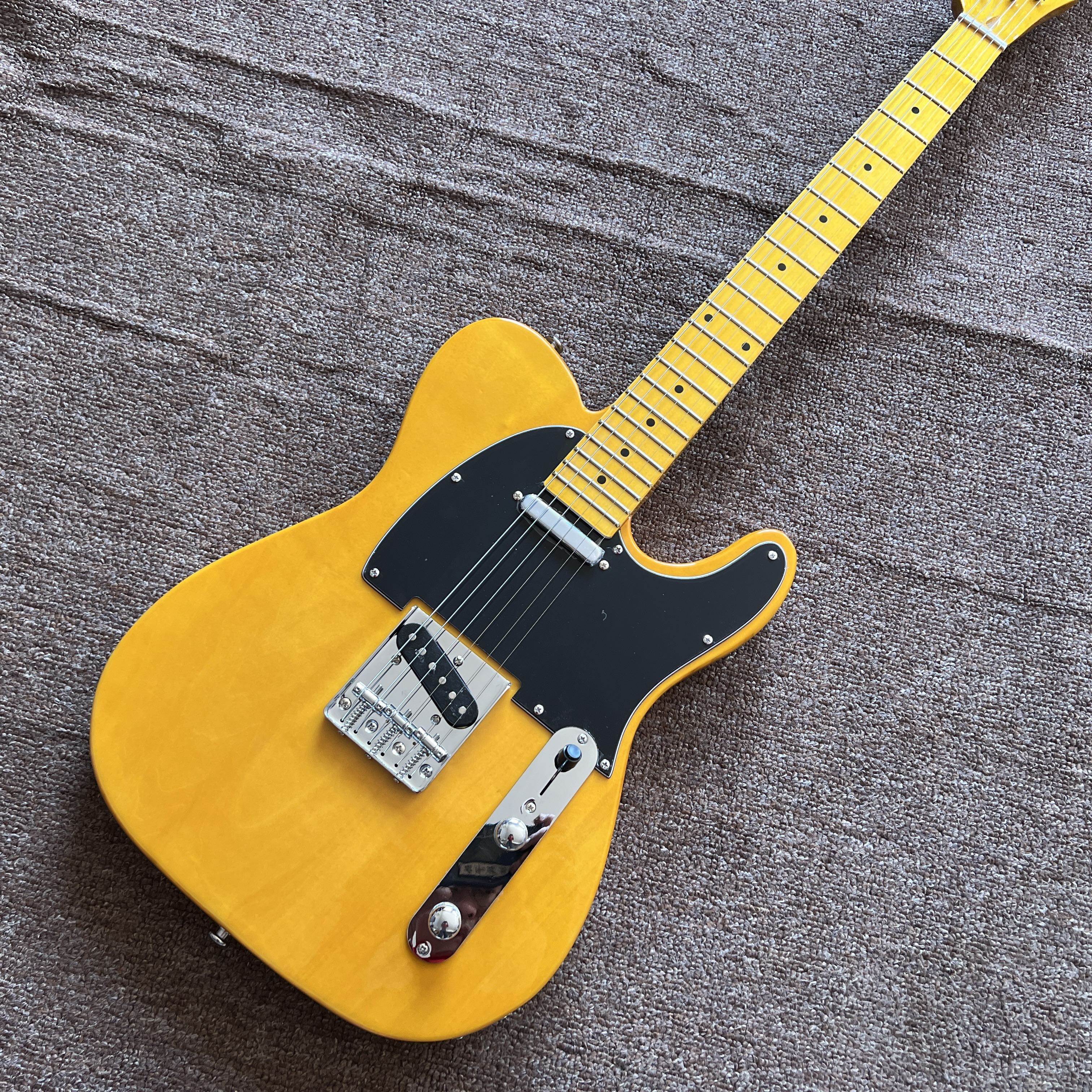 新手入门级tele电吉他黄色枫木指板 6弦电吉他 现货包邮